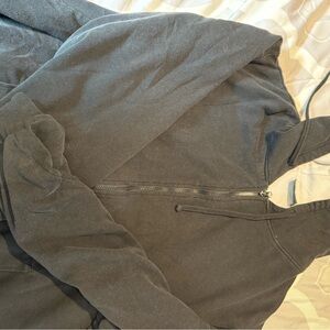 Men's Black Zip-Up Hoodie